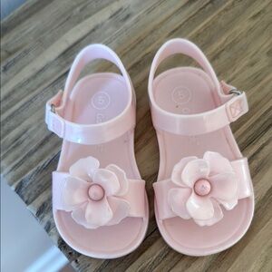 Cat & Jack Girls' Pink Floral Jelly Sandals